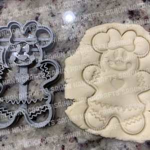 Classic Minnie Mouse gingerbread/Cookie Cutter/Fondant Cutter/Play-doh Cutter