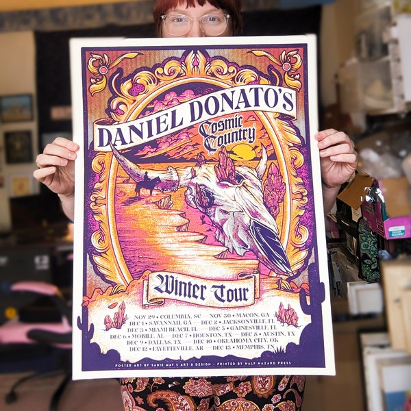 Daniel Donato’s Cosmic Country - Winter Tour 2023 Artist's Print,  Tour Poster