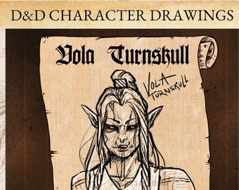 Dungeons and Dragons Sketch - Etsy
