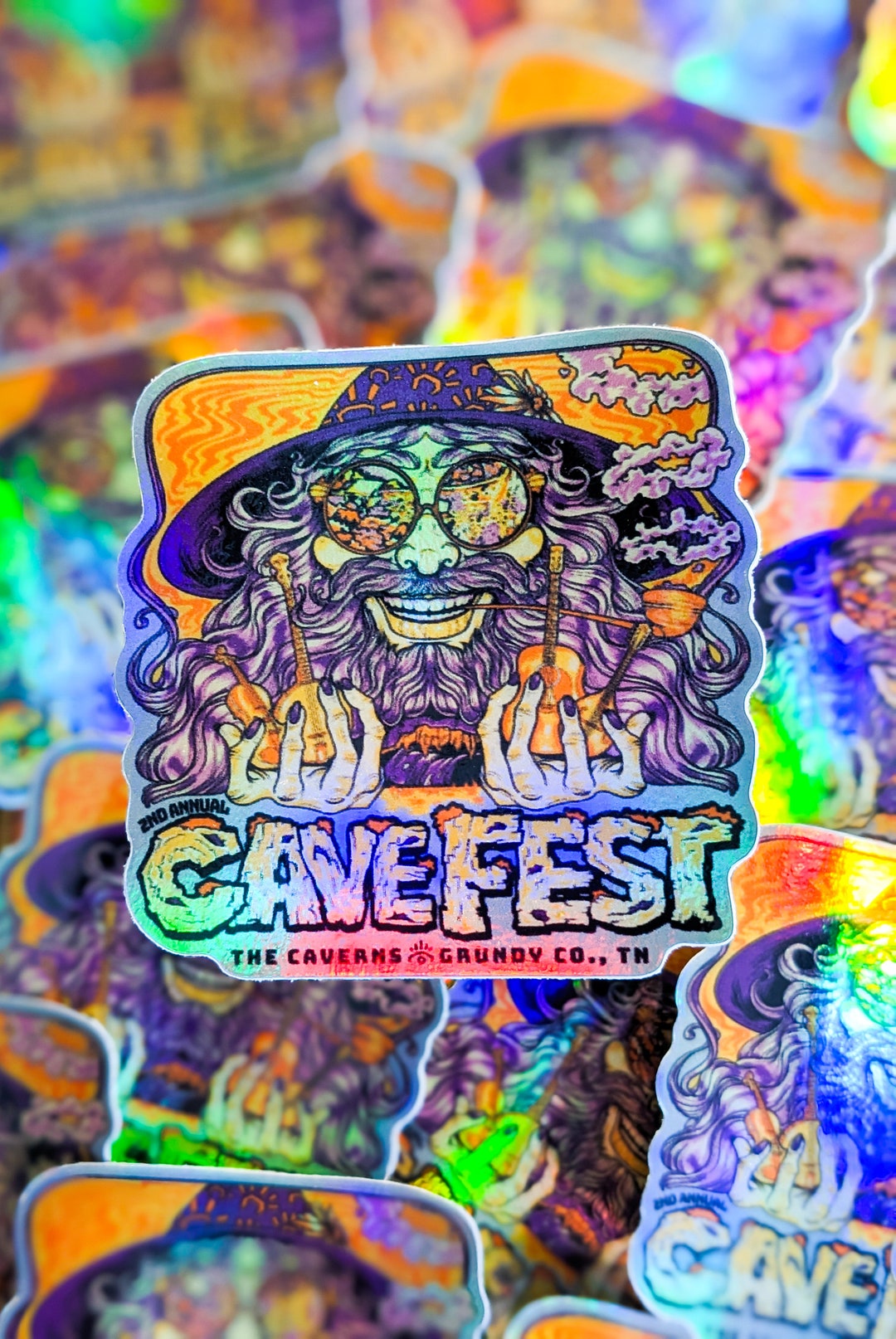 Cave Fest 2023 Exclusive Holographic Sticker Etsy