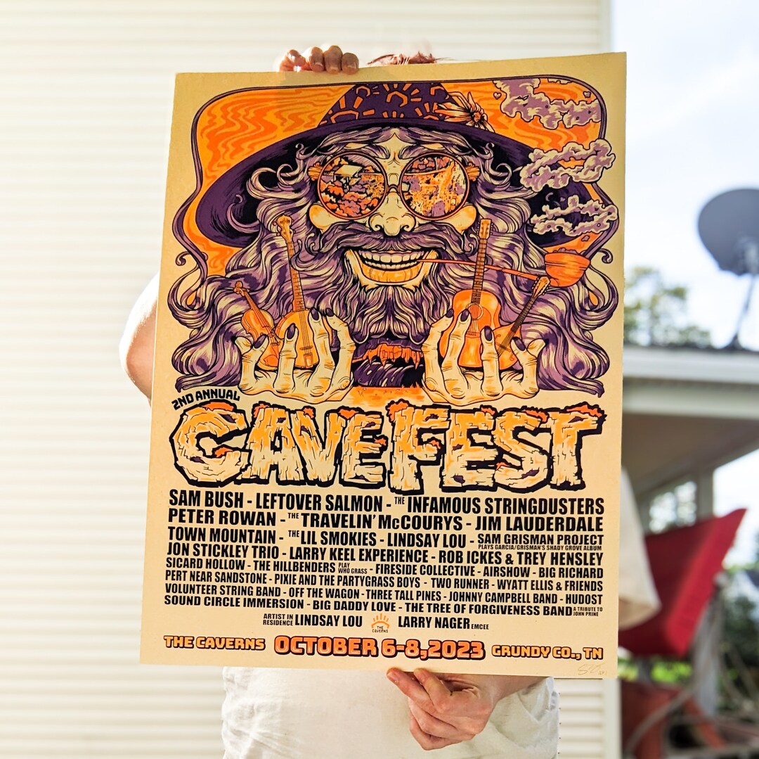 Cave Fest 2023 Artist Prints Etsy