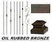 Iron Baluster Stair Parts - Oil Rubbed Bronze Finish - Top Quality Wrought Iron Spindles - Metal Stair Parts 