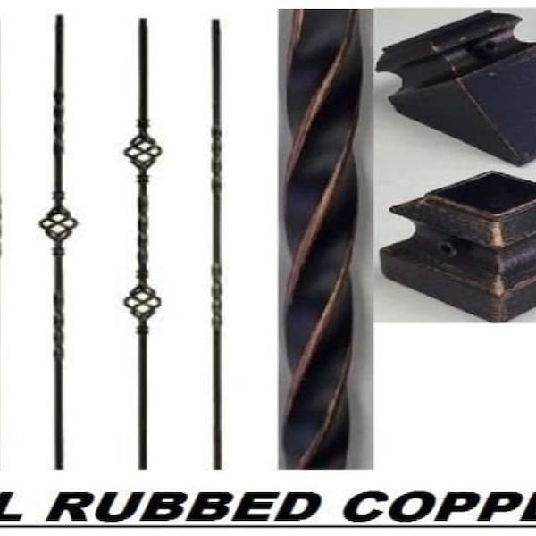 Oil Rubbed Copper Wrought Iron Balusters