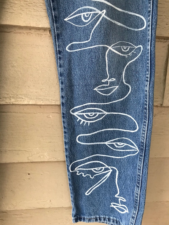 Варианты рисунков на джинсах