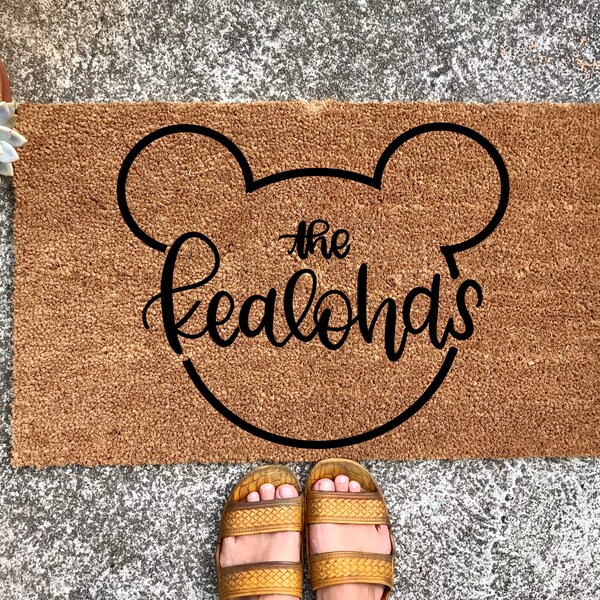 Mickey Mouse Mat Etsy