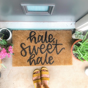 Hale, Sweet Hale Doormat // Welcome Mat // Home Decor // Door Mat // Hawaii Decor