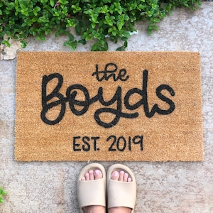 Family Doormat // Custom Doormat // Home Decor // Hawai’i Christmas Decor // Welcome Mat // Home Decor // Door Mat // Hawaiian Decor