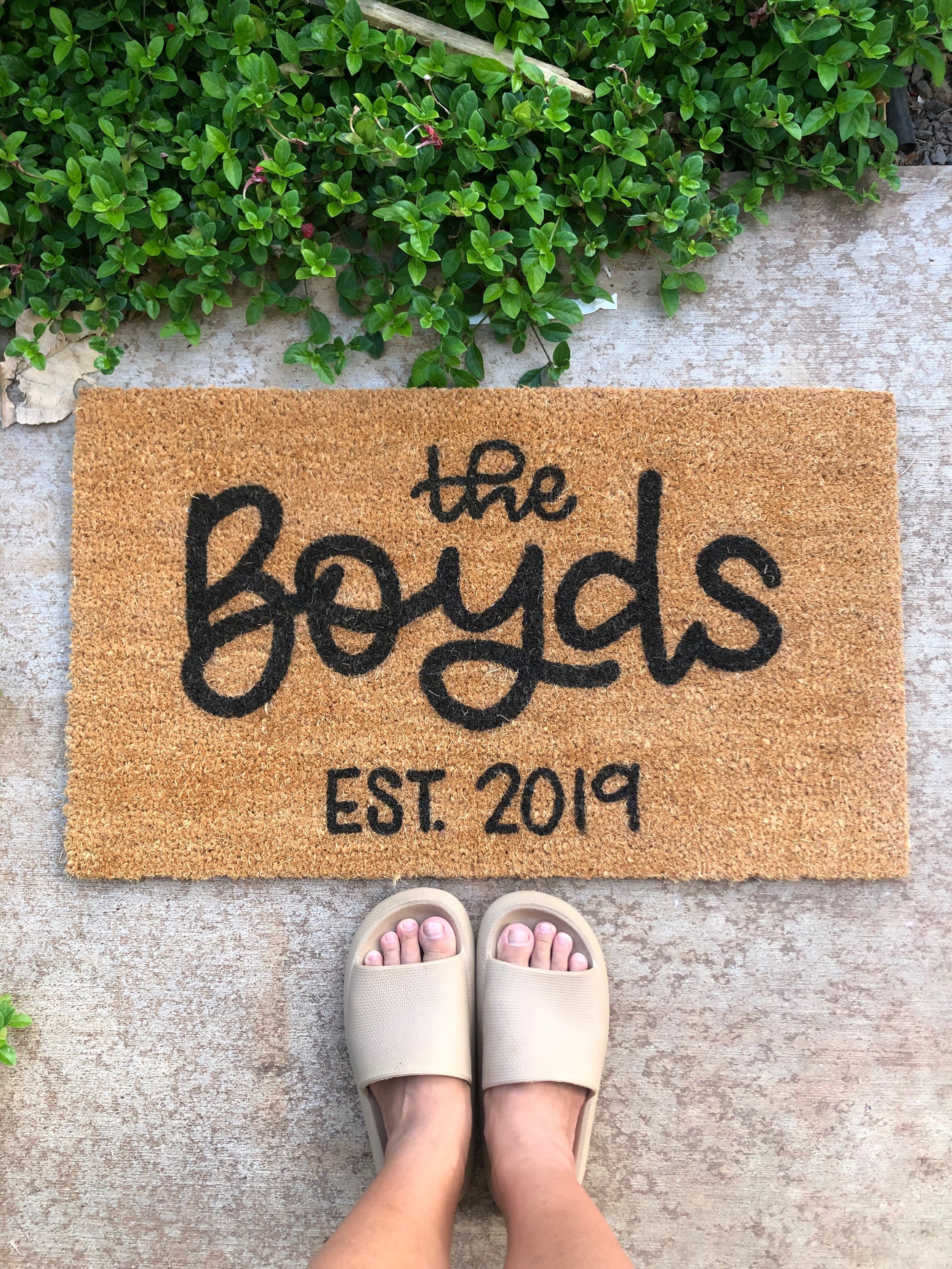 Family Doormat // Custom Doormat // Home Decor // Hawaii Etsy
