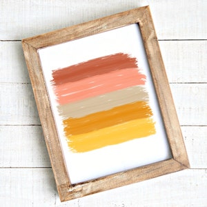 Fall Season Palette // Abstract Wall Art // Living Room Art // Nursery Art // Forest Nursery