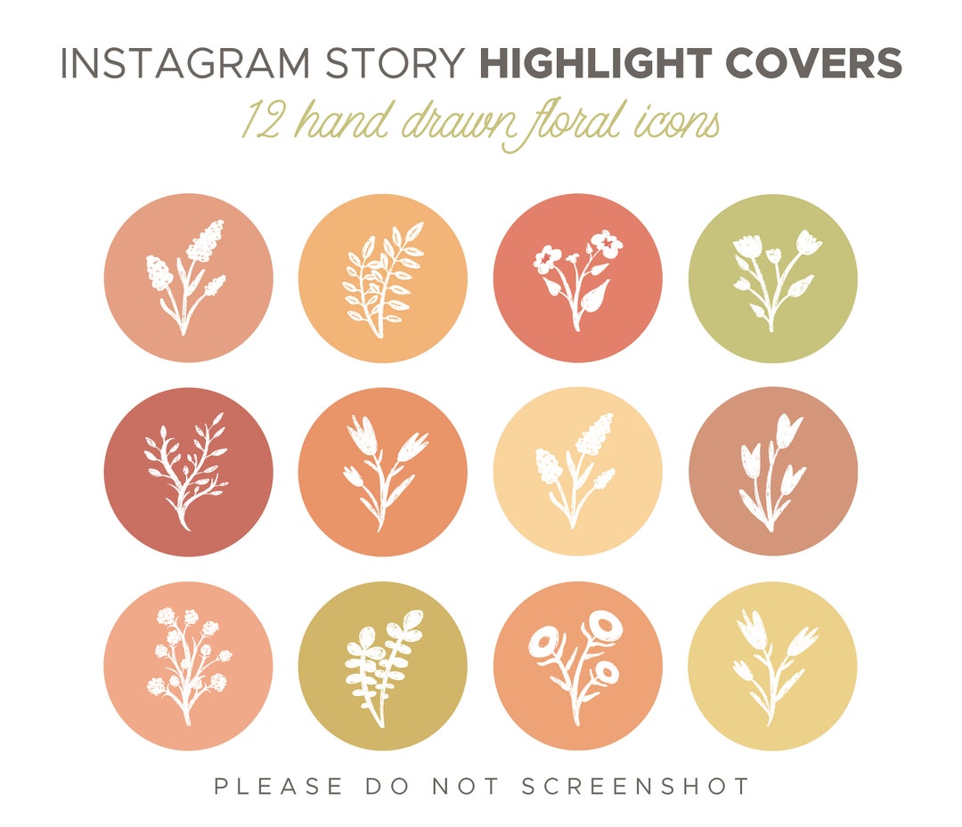Instagram Story Highlight Covers // Instagram Icons // - Etsy