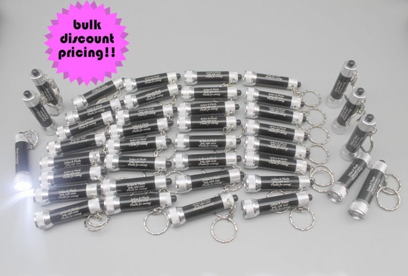 Bulk wedding favors bulk keychain flashlight bulk keychains Etsy