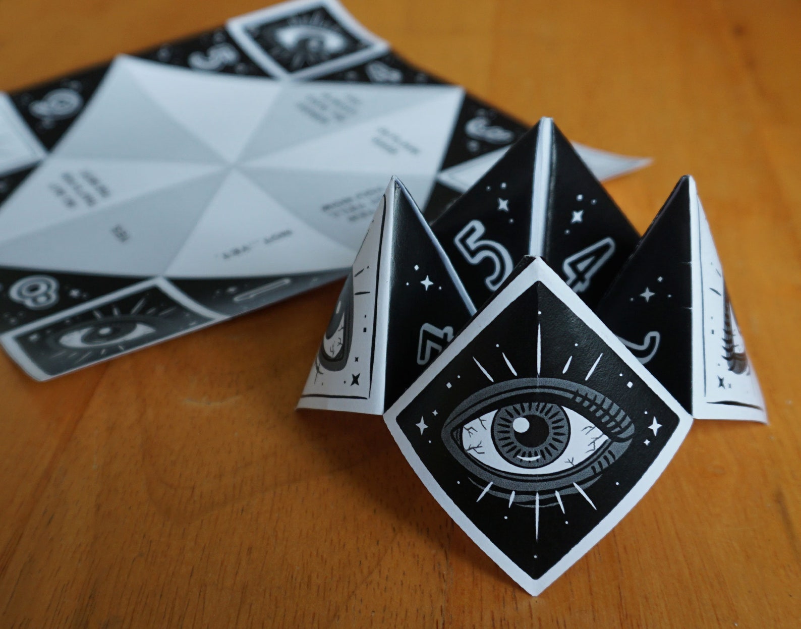 All Seeing Eye Printable Cootie Catcher Paper Fortune Teller Etsy