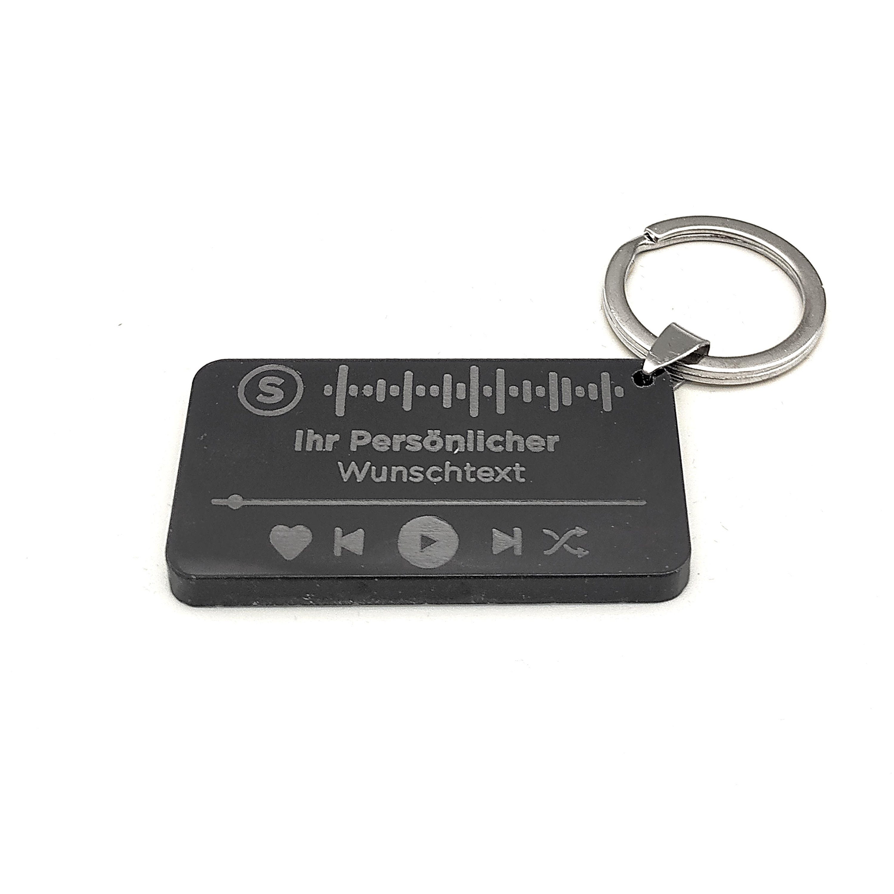 Acrylic Glass Keychain with Spotify Song Code Personalized Etsy