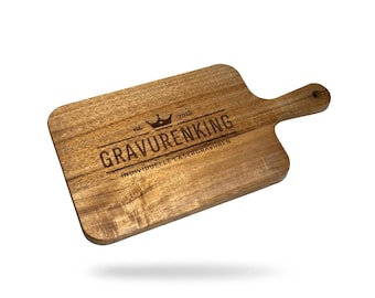 Serving board / cutting board with individual laser engraving