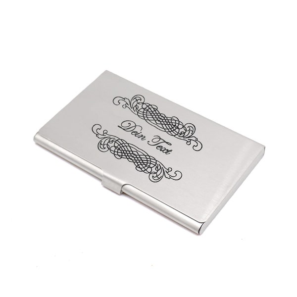 Visitenkartenbox mit individueller Gravur - Visitenkartenetui - lasergraviert