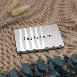 Visitenkartenbox mit individueller Gravur - Visitenkartenetui - lasergraviert