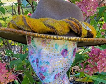 Handcrafted Chocolate Fedora Hat