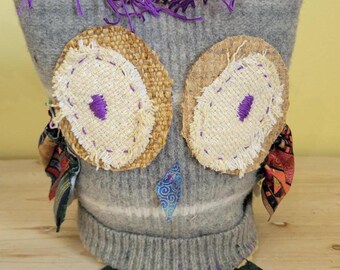 Purple Hair Owl