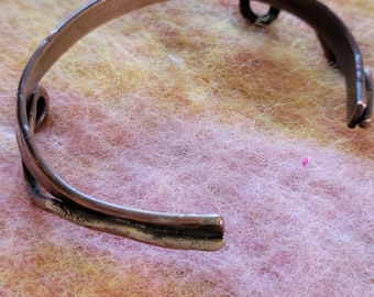 Twisty Copper Cuff Bracelet