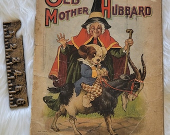 Old Mother Hubbard Collectible Children's Book on Linen Numbered Edition