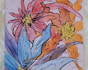 Blank Art Card Watercolor Greeting Cards Trading Cards