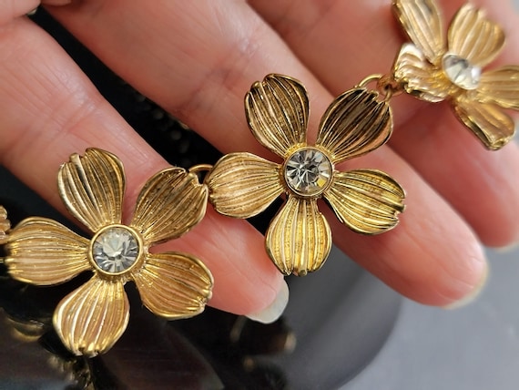 Gold wildflower jewelry necklace,  Daisy chain ne… - image 7