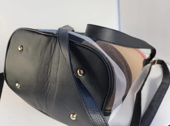 Large Multicolor Bucket Bag, Patterned Bucket Pur… - image 6