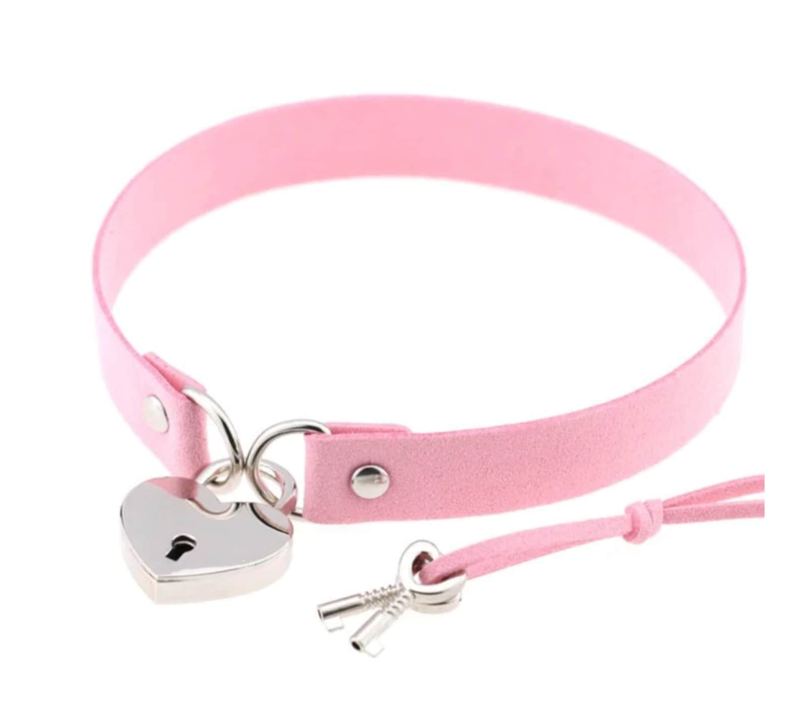 Day Collar Locking Heart Chokerwomen Lock Collarlock Etsy