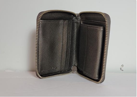 Michael Kors Silver Monogram Mini Zip Wallet — 3.… - image 7