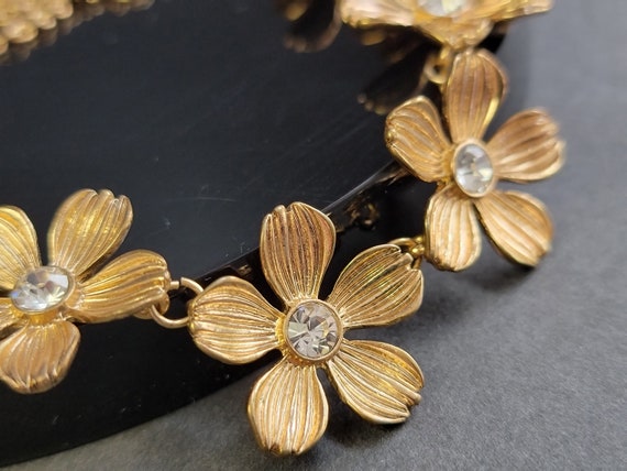 Gold wildflower jewelry necklace,  Daisy chain ne… - image 6