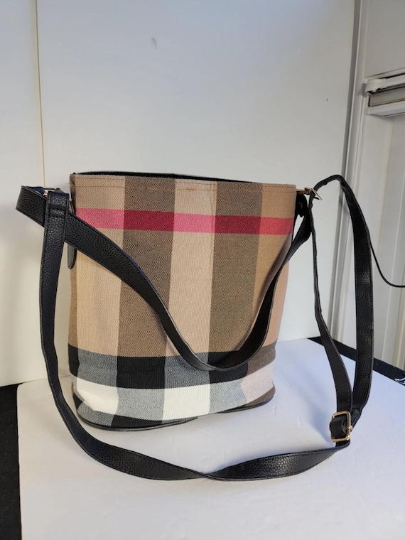 Large Multicolor Bucket Bag, Patterned Bucket Pur… - image 7