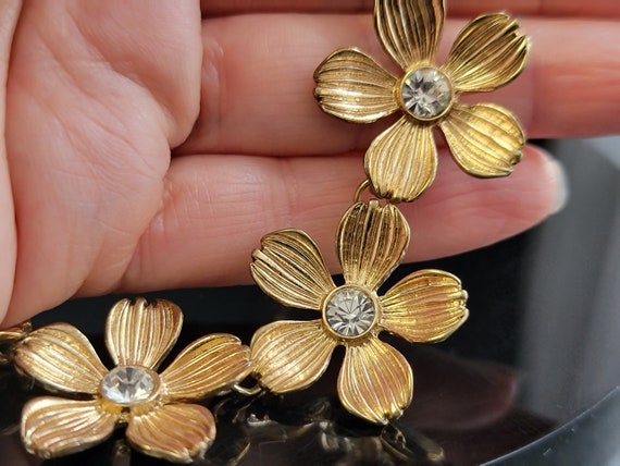 Gold wildflower jewelry necklace,  Daisy chain ne… - image 8