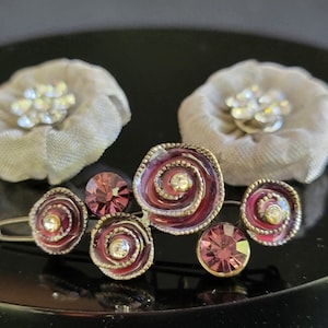 Vintage floral hair clips for children,floral hair pin for girl,rose hair accessories,rose hair clip, little girl hair clip