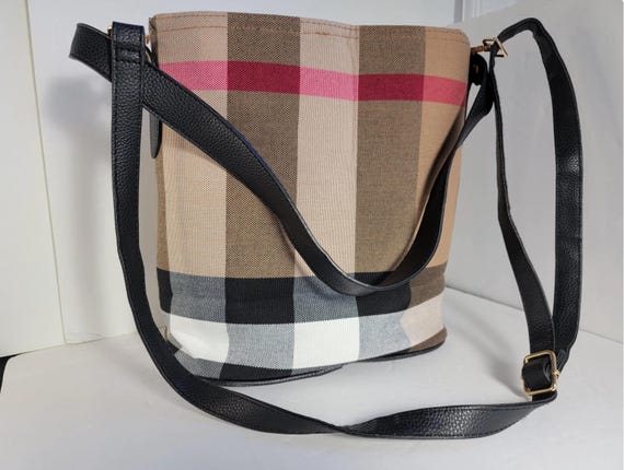 Large Multicolor Bucket Bag, Patterned Bucket Pur… - image 11