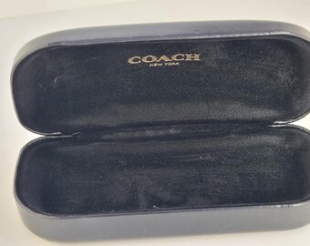 COACH Black Hard Case Sunglasses Glasses Case Felt Lined - Etsy display picture 1