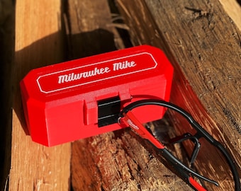 Personalized Milwaukee PACKOUT Style Safety Glasses Case | Gift for Him | Woodworker | Storage Box | Men Gift | Christmas Gift