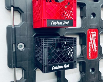 Feet Mounting Milwaukee PACKOUT Mini wall Crate | Christmas Gift | Storage | Organization | Electrician |  Woodworker |  Personalized