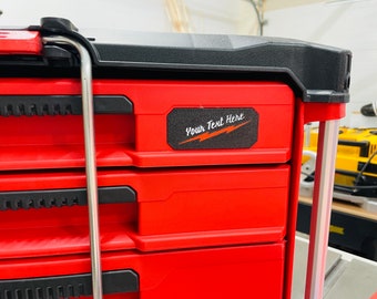 Milwaukee Packout Label - Smaller Drawer Badge | Upgrade | Personalization | Name Tags | Mods