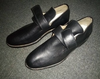 Military Uniform Supply Reproduction Leather Colonial Shoes with Buckles