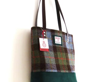Genuine Harris Tweed Ladies Shoulder Bag - Handwoven Scottish Wool Crossbody Bag For Women