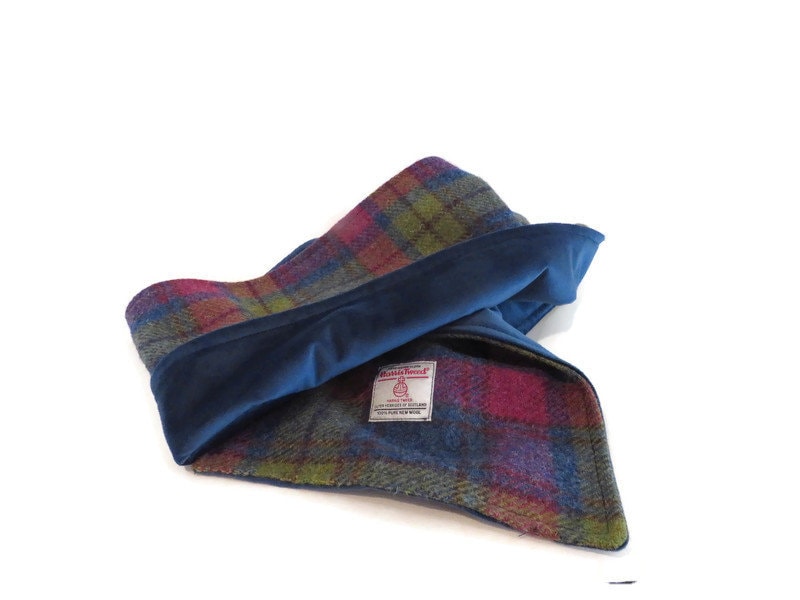 Foulard En Tweed écossais à Franges - Fabriqué UK - 32x205 Cm - Neuf étiquette