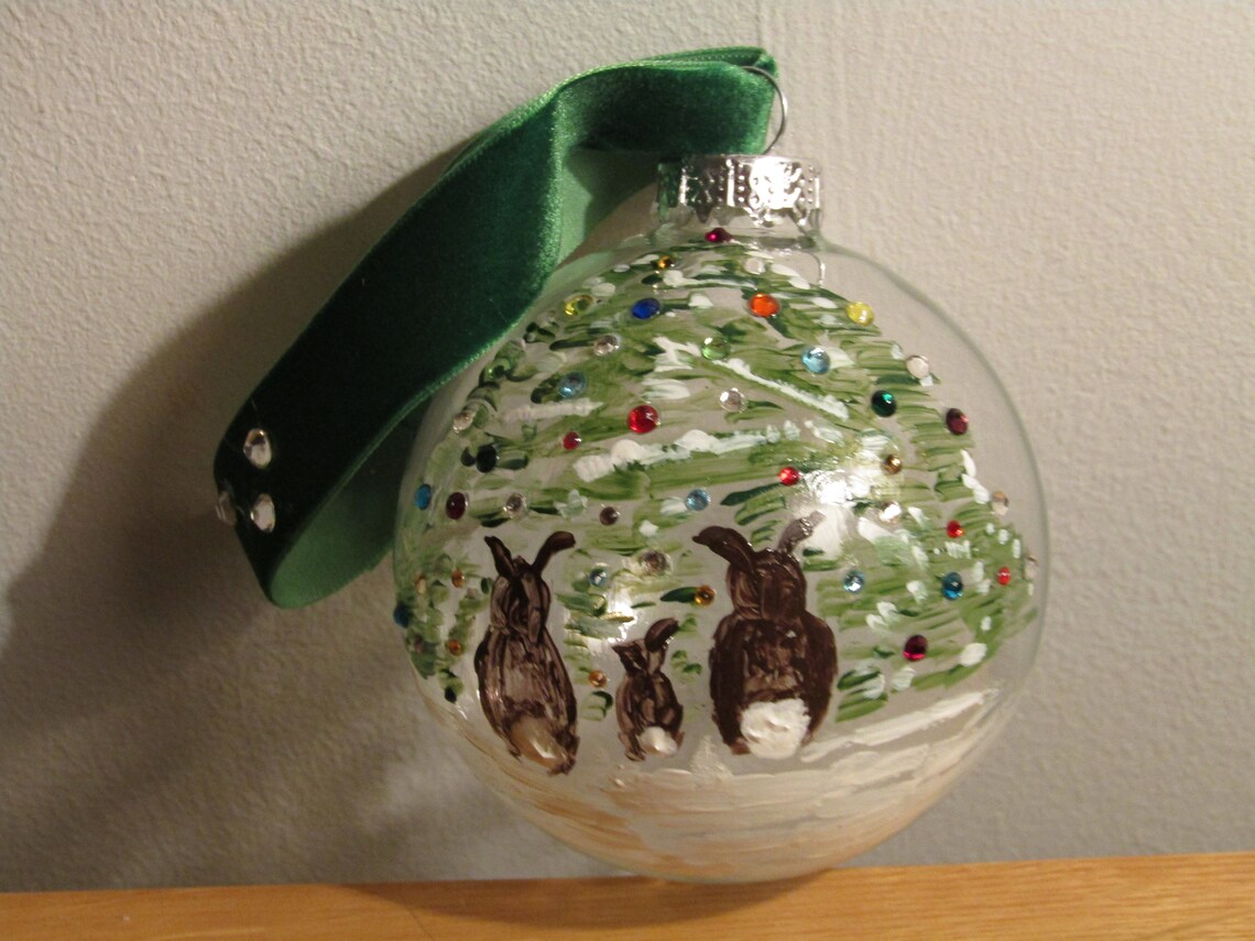 Glass Baubles Hand Painted Baubles Crystal Baubles Gift Etsy