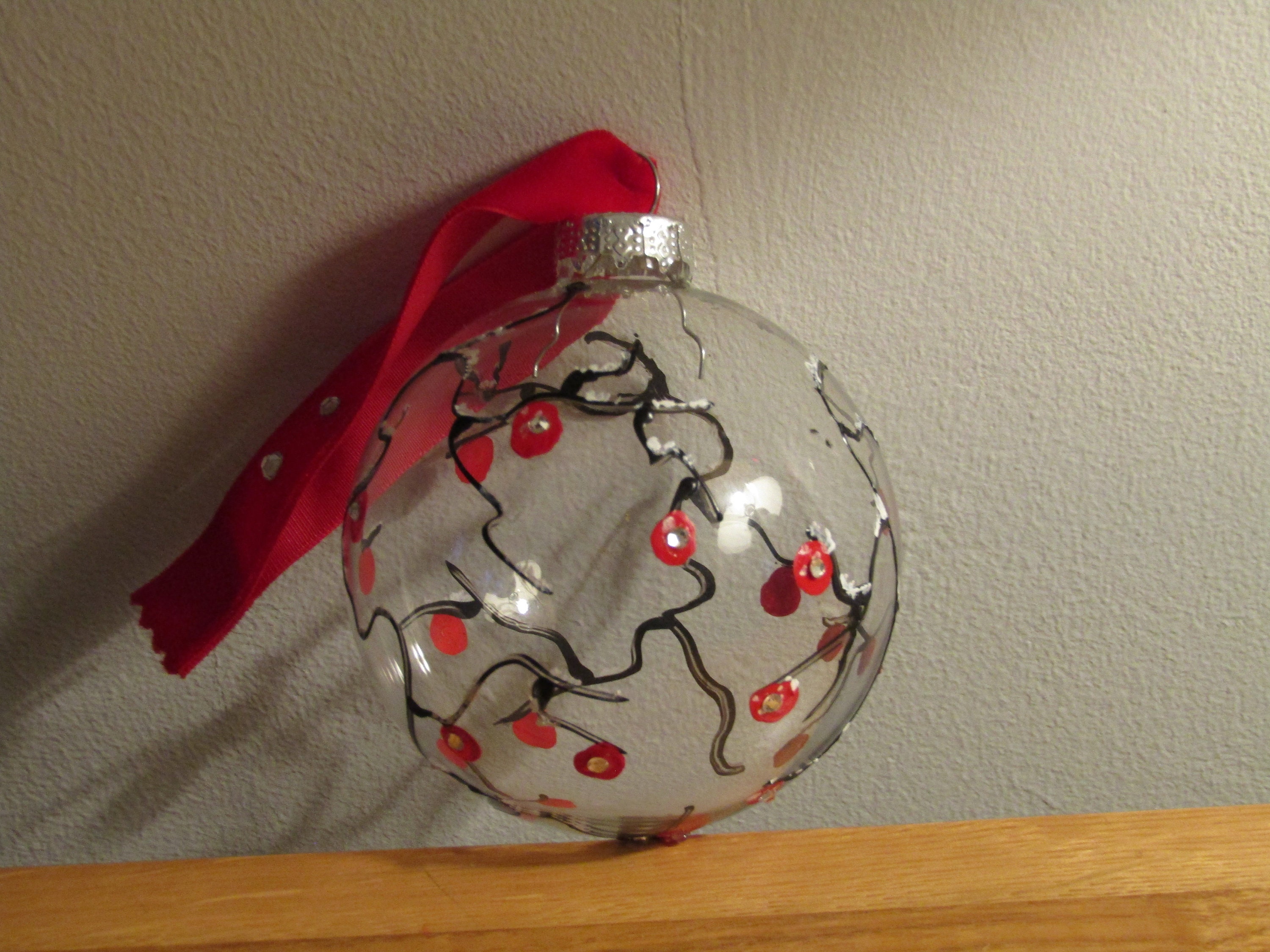 Glass Baubles Hand Painted Baubles Crystal Baubles Gift Etsy