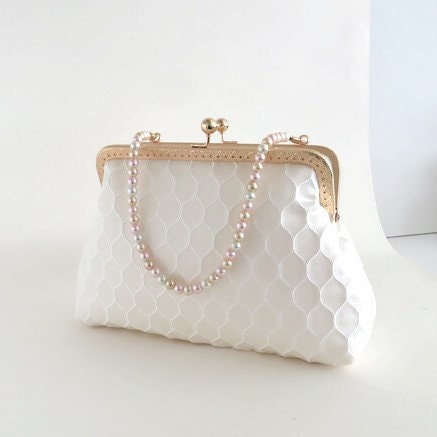 Wedding Clutch Bag Ivory white Satin Handbag Evening Clutch Mother of the Bride Clutch Bridesmaid Clutch Etsy