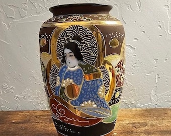 ヴィンテージ薩摩盛上皿、手描き金彩日本磁器、8枚セット - Etsy 日本