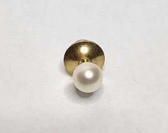 Mikimoto Estate Epingle de cravate nacré Akoya avec tige 14k (24-1163-1)