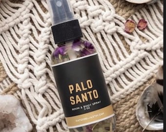Palo Santo Spray, Clearing Spray, Sacred Woods Smudging, Incense Inspired, Body and Room Spray, Energy clearing, smokeless smudge spray