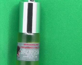 Aceite perfumado Dragon's Blood, Elixir Dragon's Ember, Infusión de cristal, Perfume de viaje de 5 ml, Cristal perlado, Perfume colgante, Espiritual