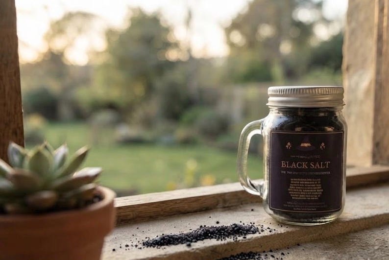 Black Salt, Housewarming Gift, Protection Salt, Ritual Salt, Remove Jinxes, Repel Evil, Sal Negra, Banishing, Spell Work , New Home image 3
