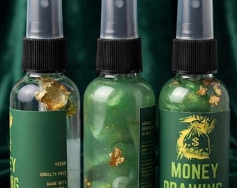 Money Drawing Spray, Intention Spray, Manifestation Spray, cash me out oil, Abundance Spray, Conjure Spray, Altar spray, Prosperity Bath